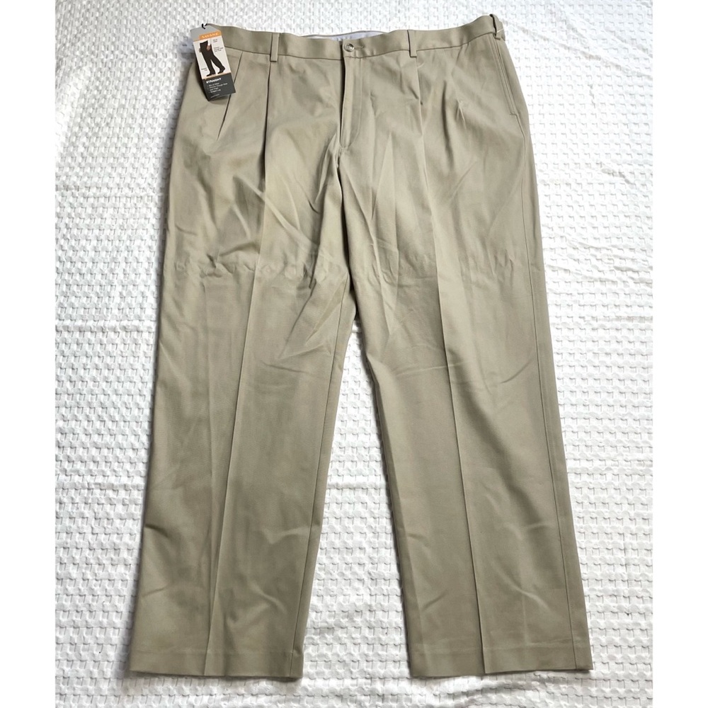 Savane Ultimate Performance Chino‎ Pants 42x30 Men’s NWT Stretch Comfort No Iron